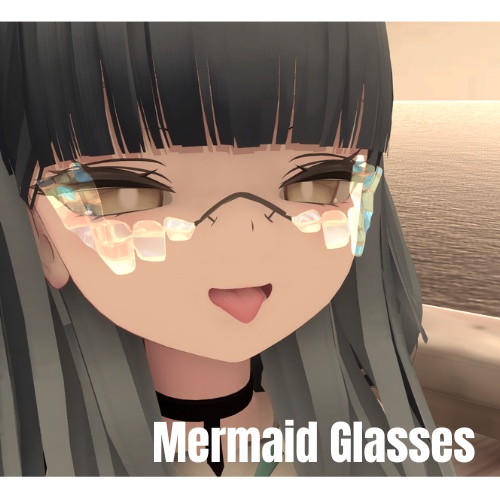 【VRChat】【眼鏡】マーメイドなメガネ