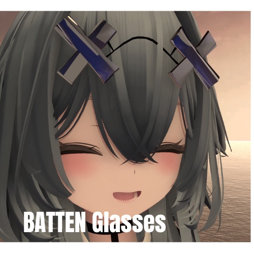 【VRChat】【眼鏡】バッテン印なメガネ