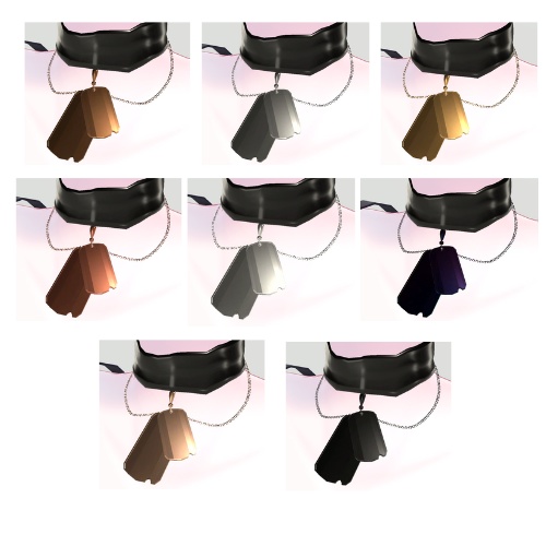 【VRChat】ドッグタグ付きチョーカー