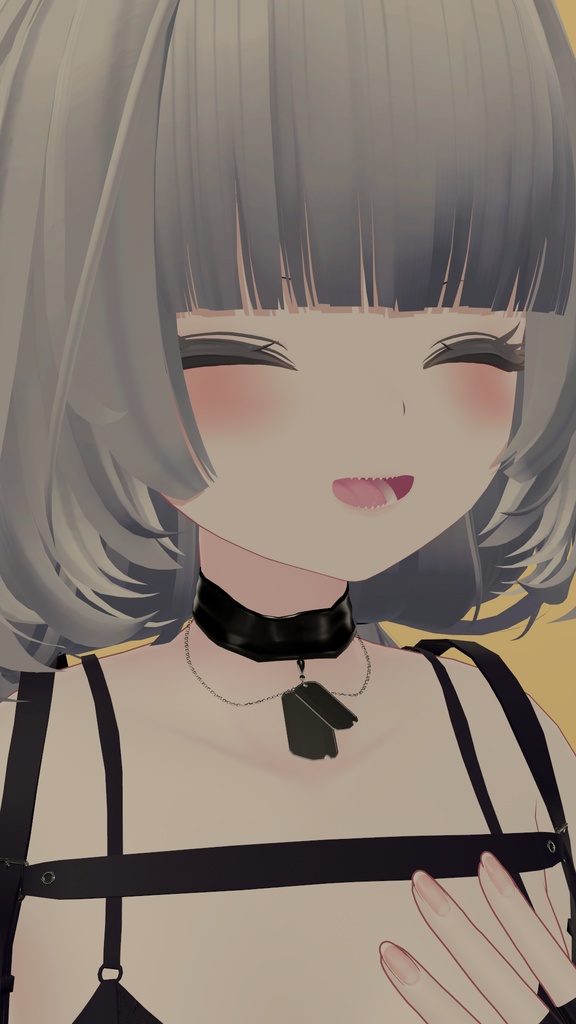 【VRChat】ドッグタグ付きチョーカー