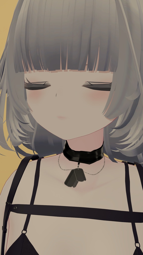 【VRChat】ドッグタグ付きチョーカー