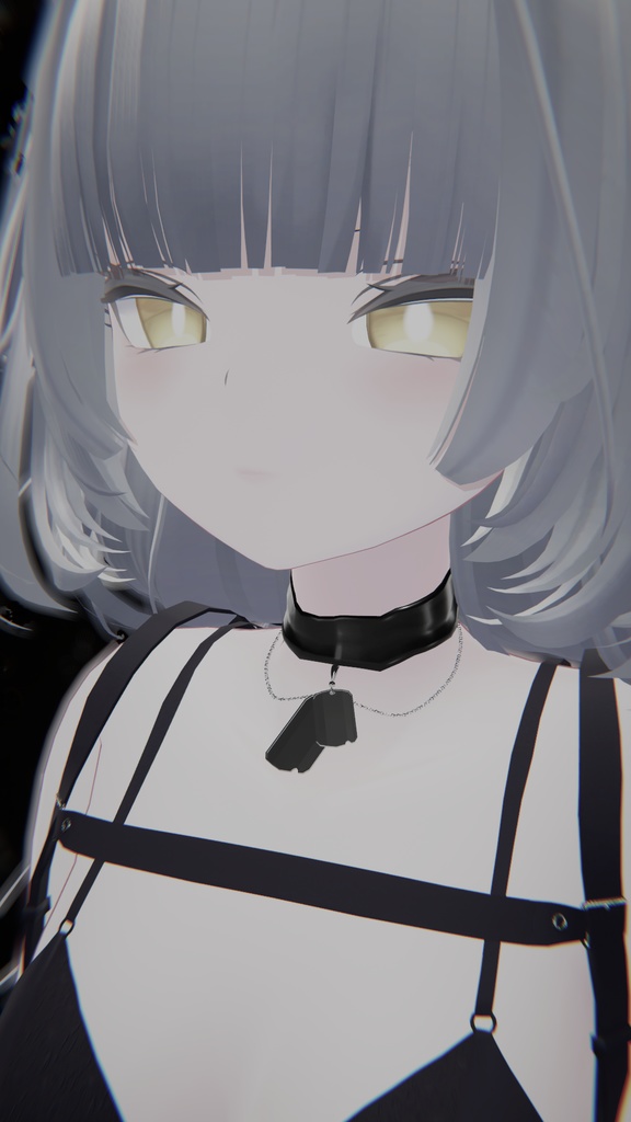 【VRChat】ドッグタグ付きチョーカー