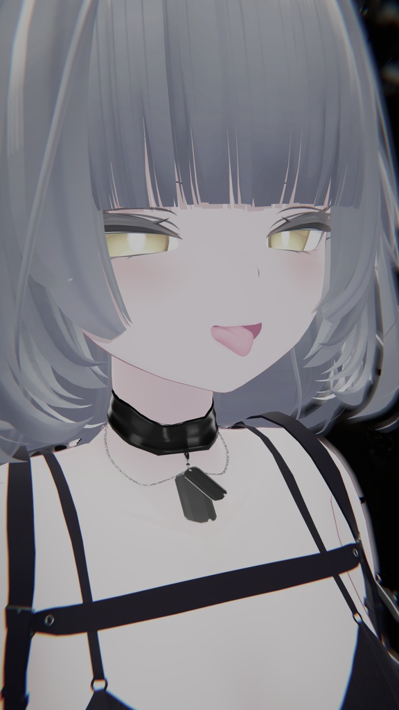 【VRChat】ドッグタグ付きチョーカー