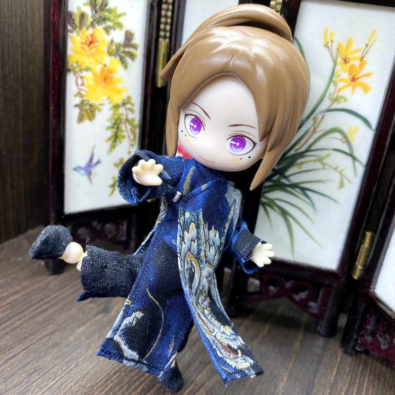 1/12サイズ◆チャイナ服（長袍・龍紺Ⅲ）