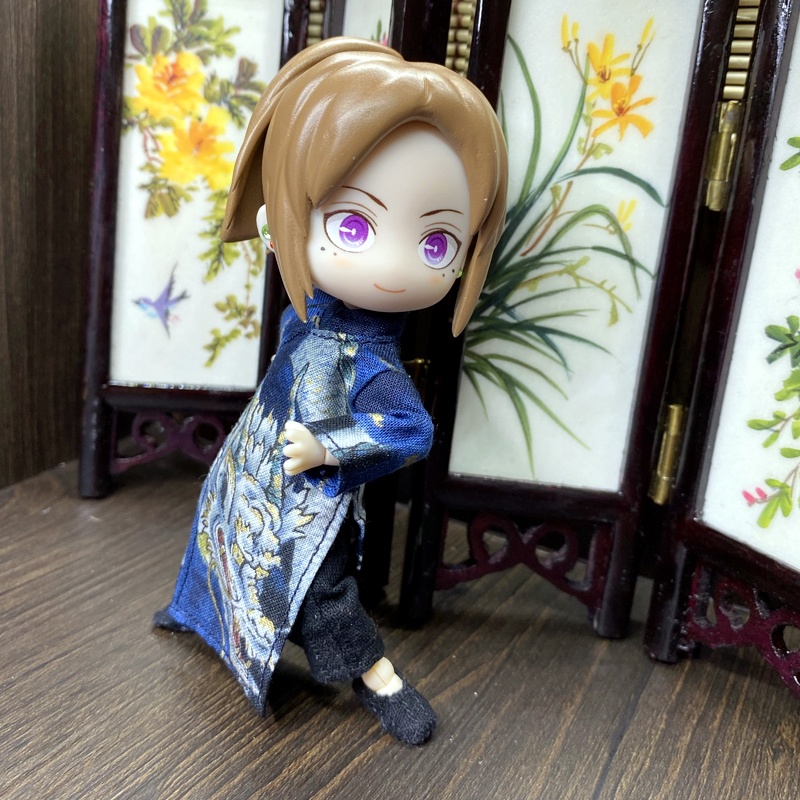 1/12サイズ◆チャイナ服（長袍・龍紺Ⅲ）