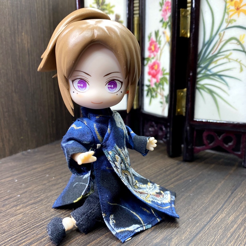 1/12サイズ◆チャイナ服（長袍・龍紺Ⅲ）