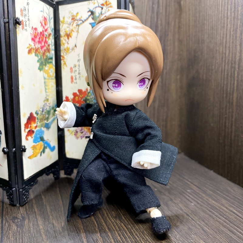 1/12サイズ◆チャイナ服（長袍・黒②）