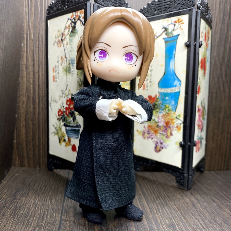 1/12サイズ◆チャイナ服（長袍・黒②）