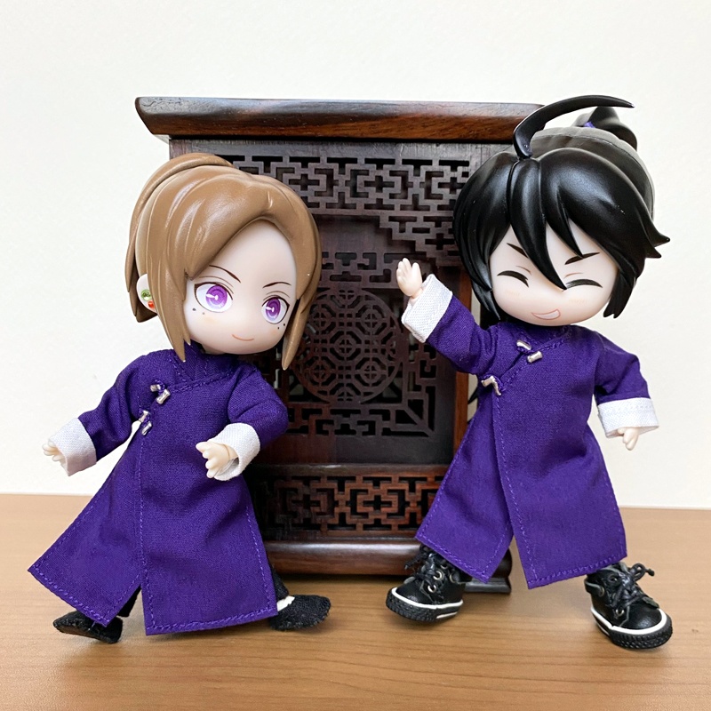 1/12サイズ◆チャイナ服(長袍・紫①)