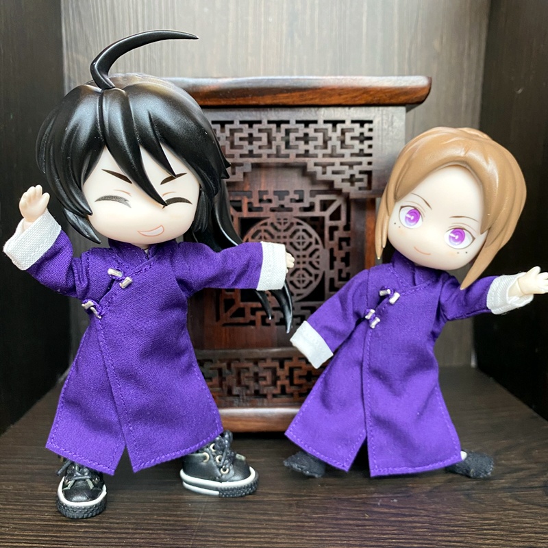 1/12サイズ◆チャイナ服(長袍・紫①)