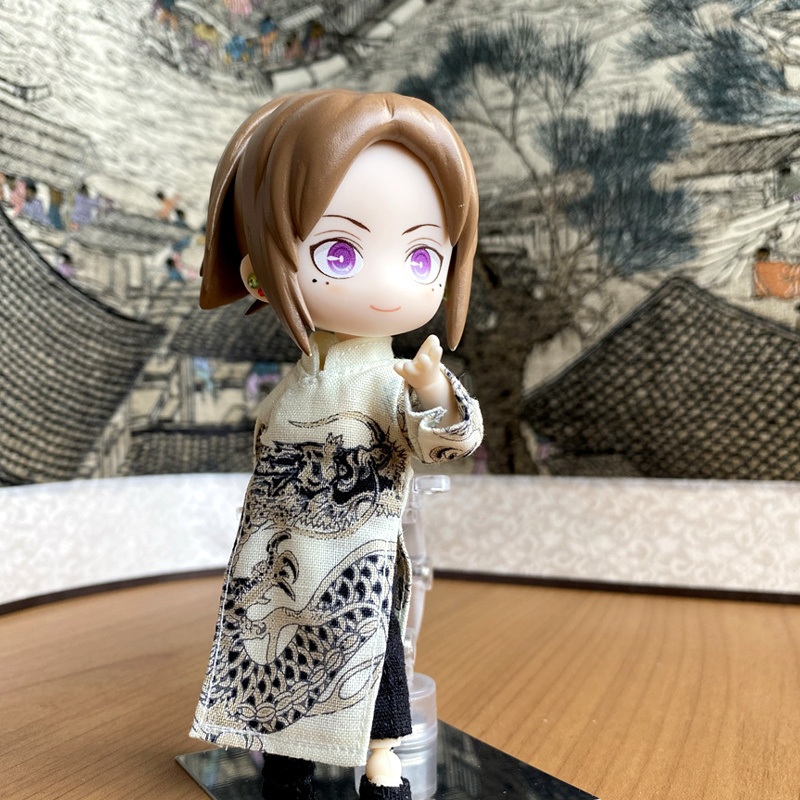1/12サイズ◆チャイナ服（長袍・金竜Ⅲ）/チャンパオ