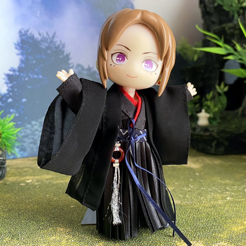 1/12サイズ◆チャイナ服(漢服・黒赤)/漢服 古代中国