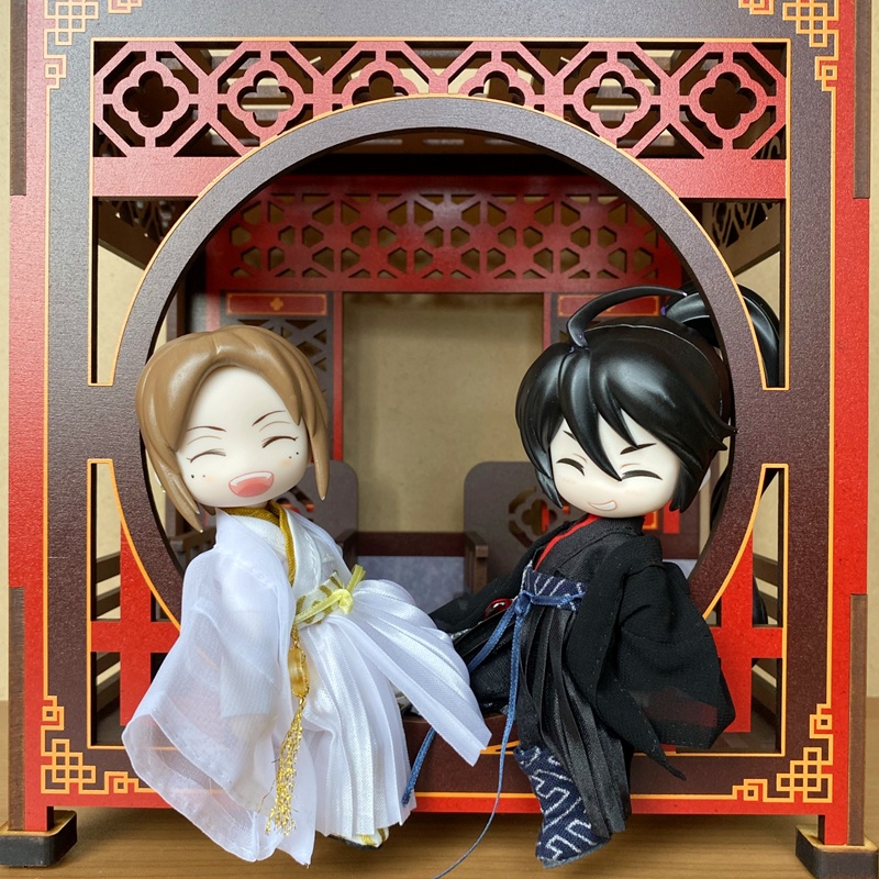 1/12サイズ◆チャイナ服(漢服・黒赤)/漢服 古代中国