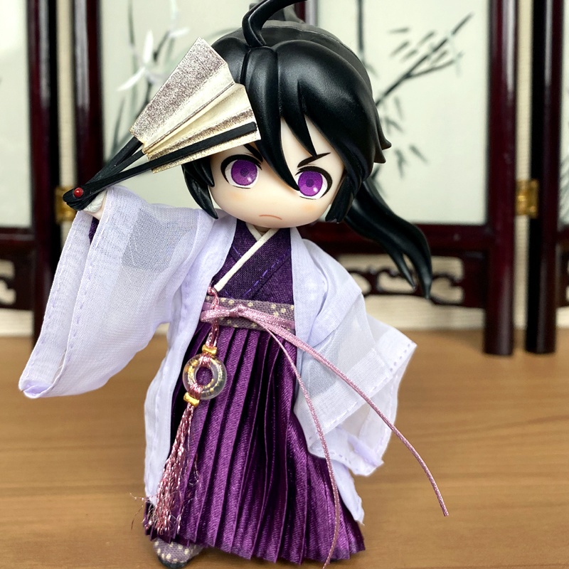 1/12ねんどーる用チャイナ服（漢服・紫）/チャイナ　漢服　古代中国