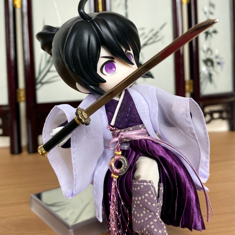 1/12ねんどーる用チャイナ服（漢服・紫）/チャイナ　漢服　古代中国