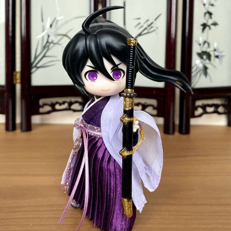 1/12ねんどーる用チャイナ服（漢服・紫）/チャイナ　漢服　古代中国