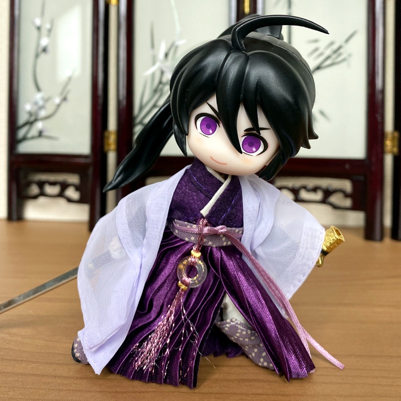 1/12ねんどーる用チャイナ服（漢服・紫）/チャイナ　漢服　古代中国