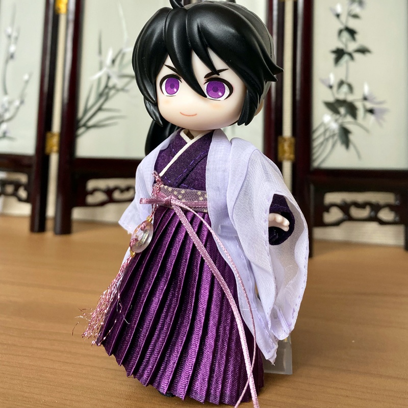 1/12ねんどーる用チャイナ服（漢服・紫）/チャイナ　漢服　古代中国