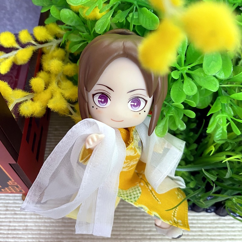 1/12サイズ◆チャイナ服（長袍・花黄）/チャンパオ