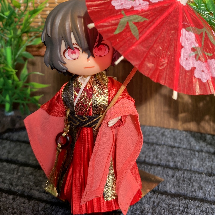 1/12サイズ◆チャイナ服（漢服Ⅱ・赤金）/チャイナ　漢服　古代中国