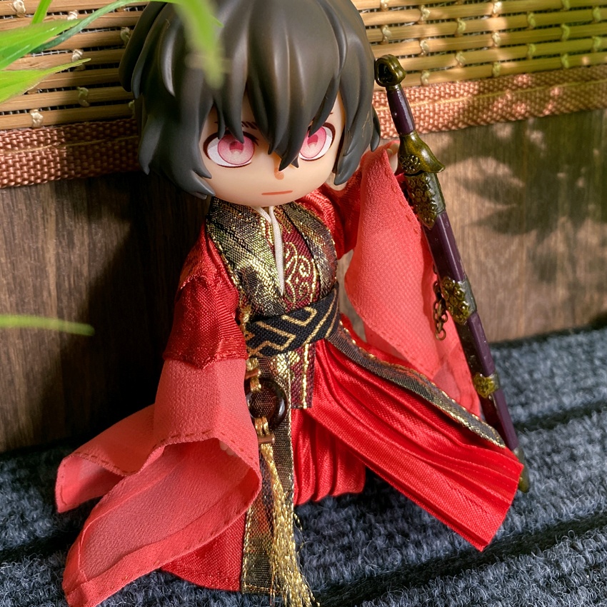 1/12サイズ◆チャイナ服（漢服Ⅱ・赤金）/チャイナ　漢服　古代中国