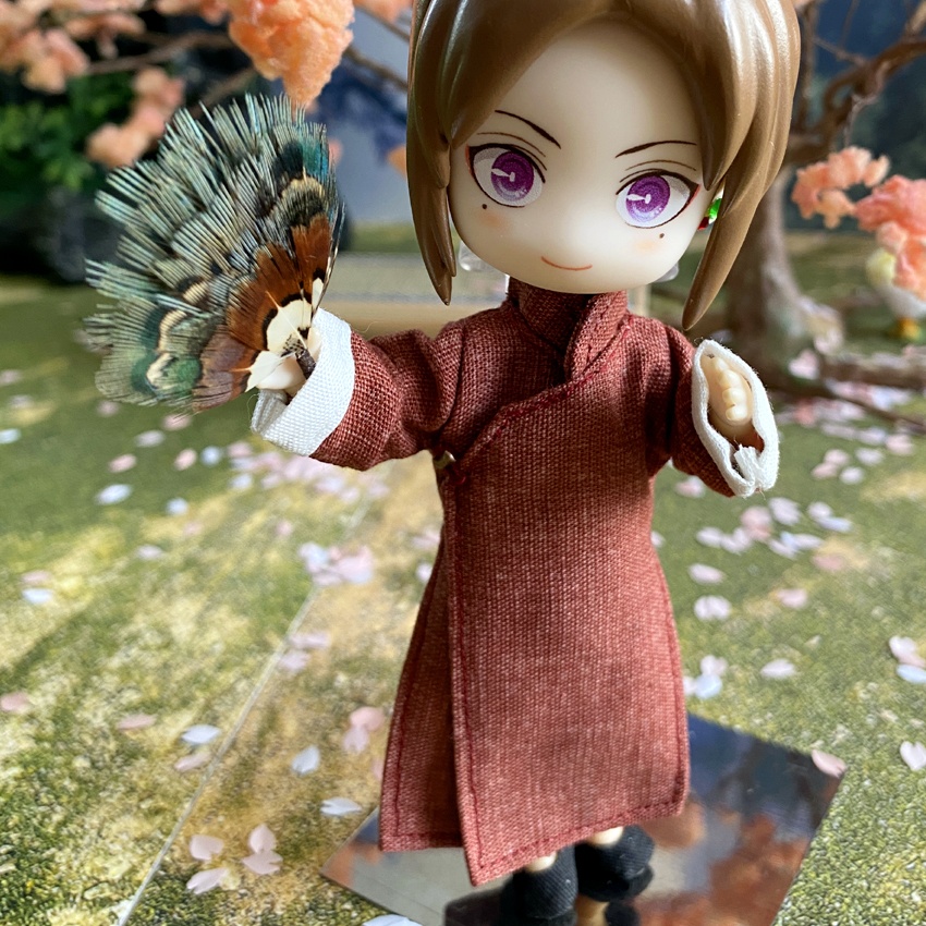 1/12サイズ◆チャイナ服（長袍・辰砂）/チャンパオ
