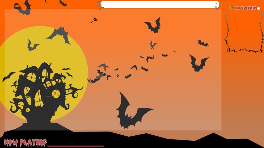 ハロウィン配信背景