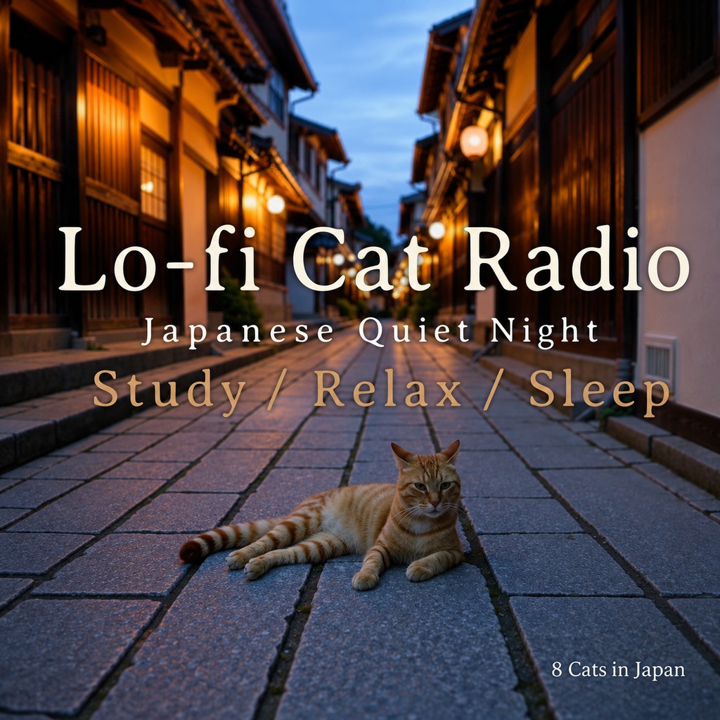 Lo-fi Cat Radio | Japanese Quiet Night
