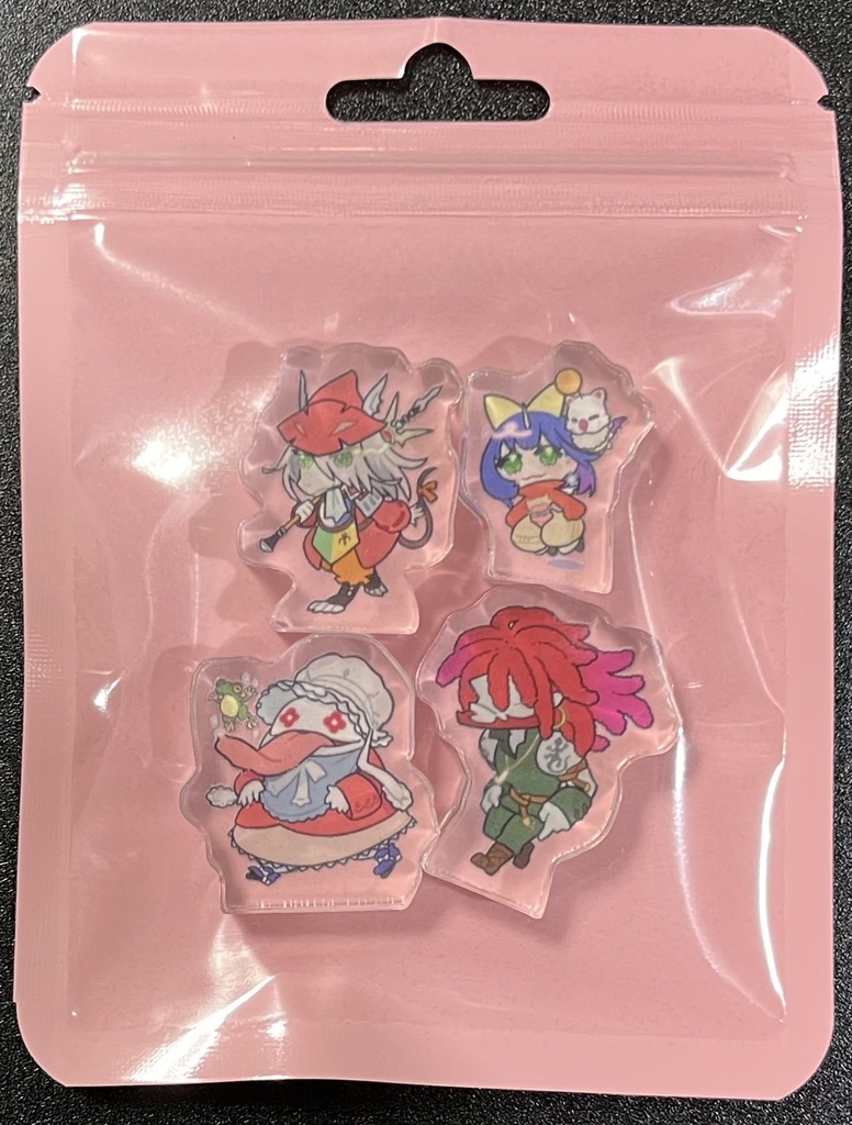 FF9パーティ自立ミニアクリルブロック