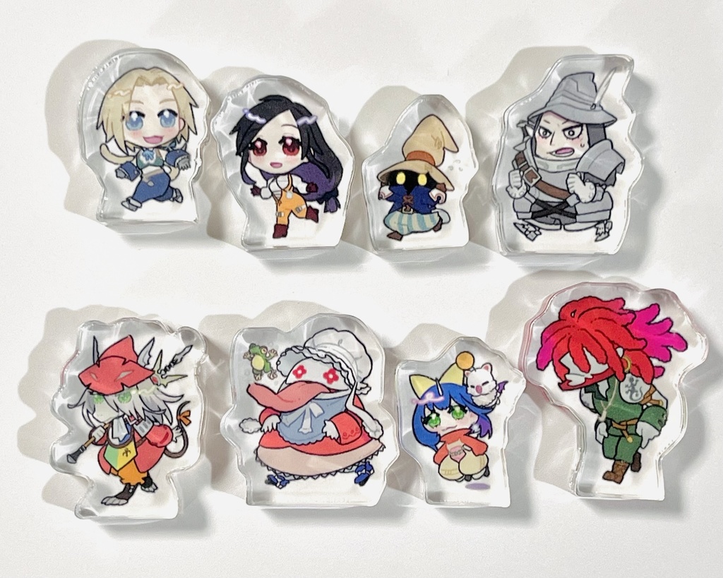 FF9パーティ自立ミニアクリルブロック