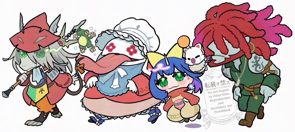 FF9パーティ自立ミニアクリルブロック