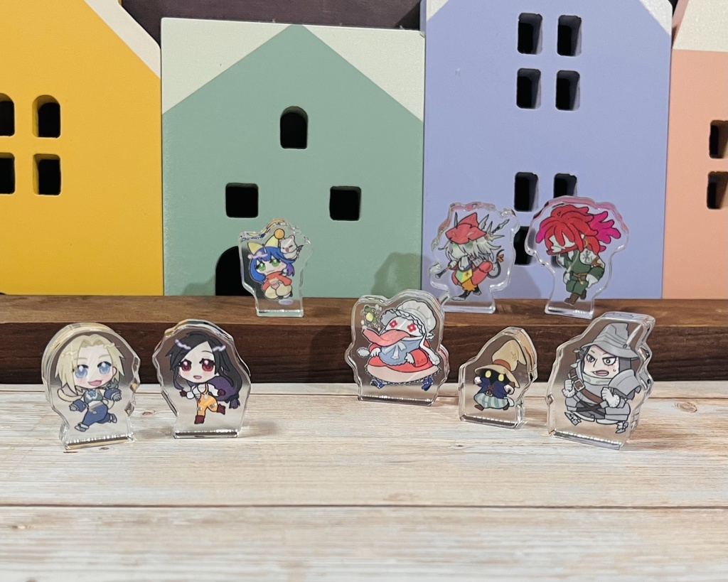 FF9パーティ自立ミニアクリルブロック