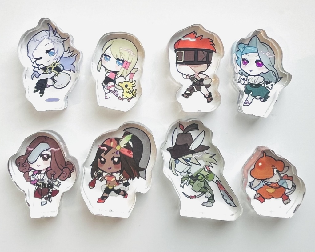 FF9サブキャラ自立ミニアクリルブロック