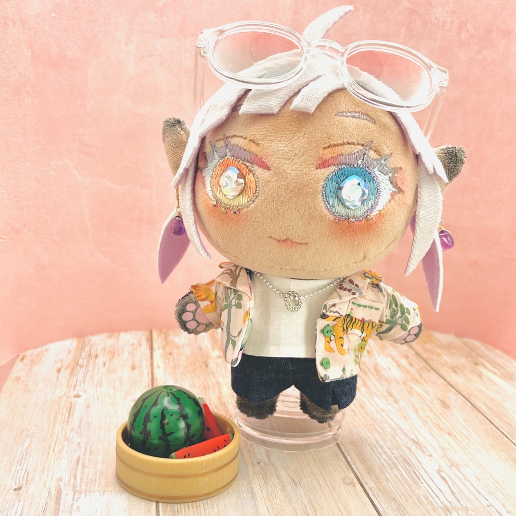【15センチぬい】アロハシャツ8種【夏小物おまけ付】
