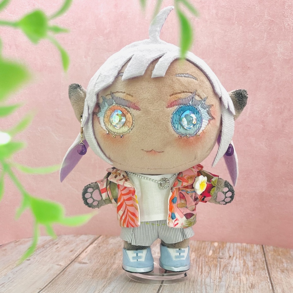 【15センチぬい】アロハシャツ8種【夏小物おまけ付】