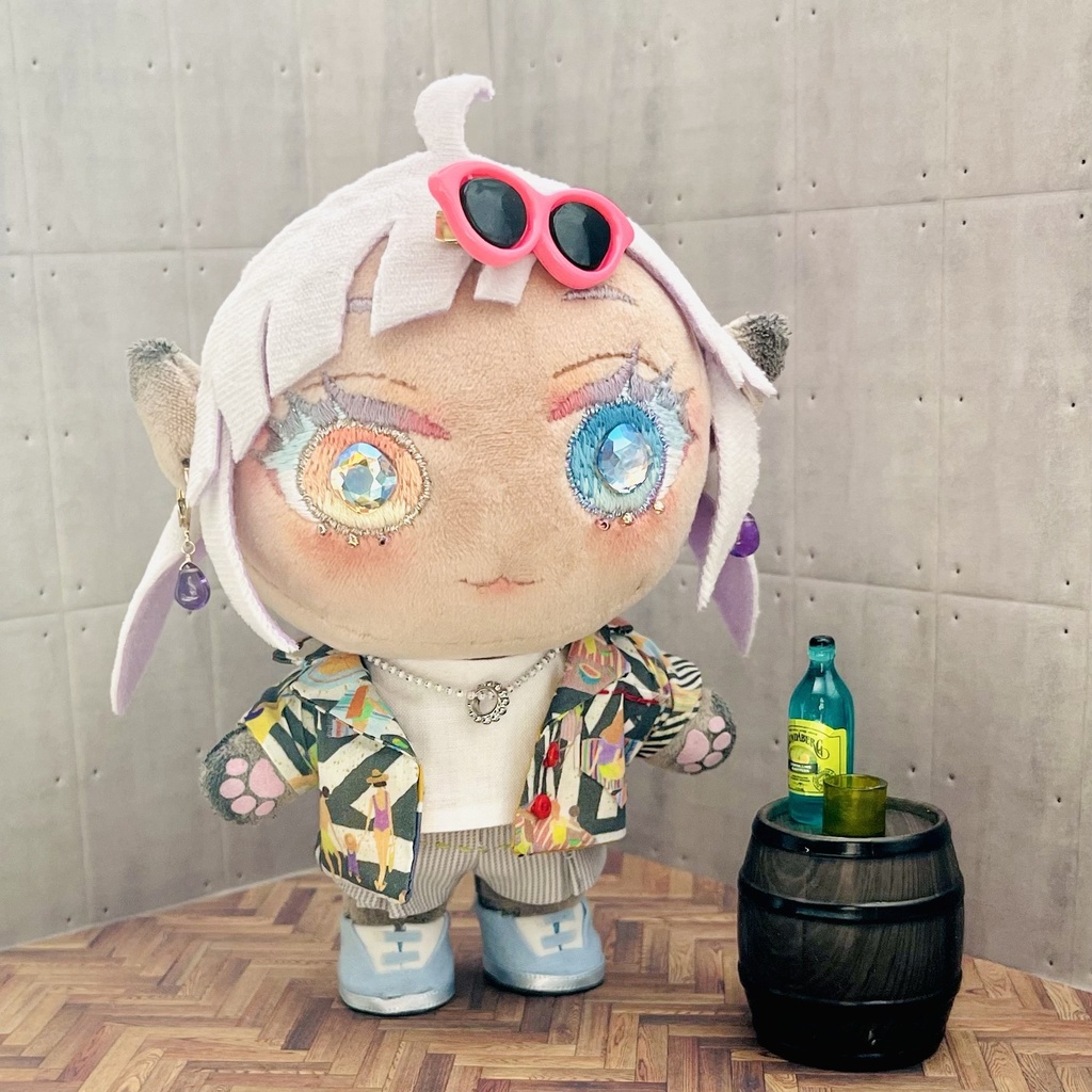 【15センチぬい】アロハシャツ8種【夏小物おまけ付】