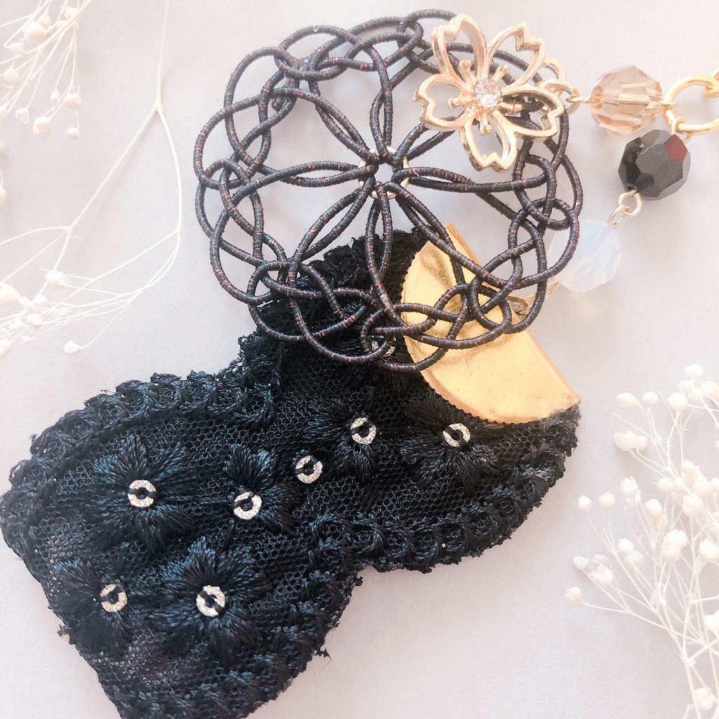 【刀剣乱舞】燭台切光忠モチーフのレースキーホルダー