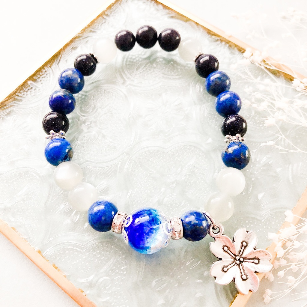 【刀剣乱舞】山姥切長義モチーフの天然石ブレスレット