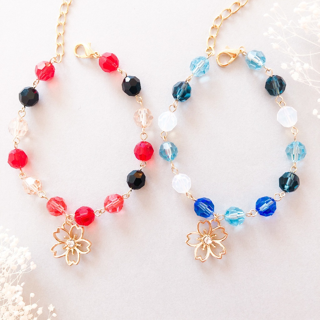 【刀剣乱舞】沖田組モチーフのスワロフスキーブレスレット