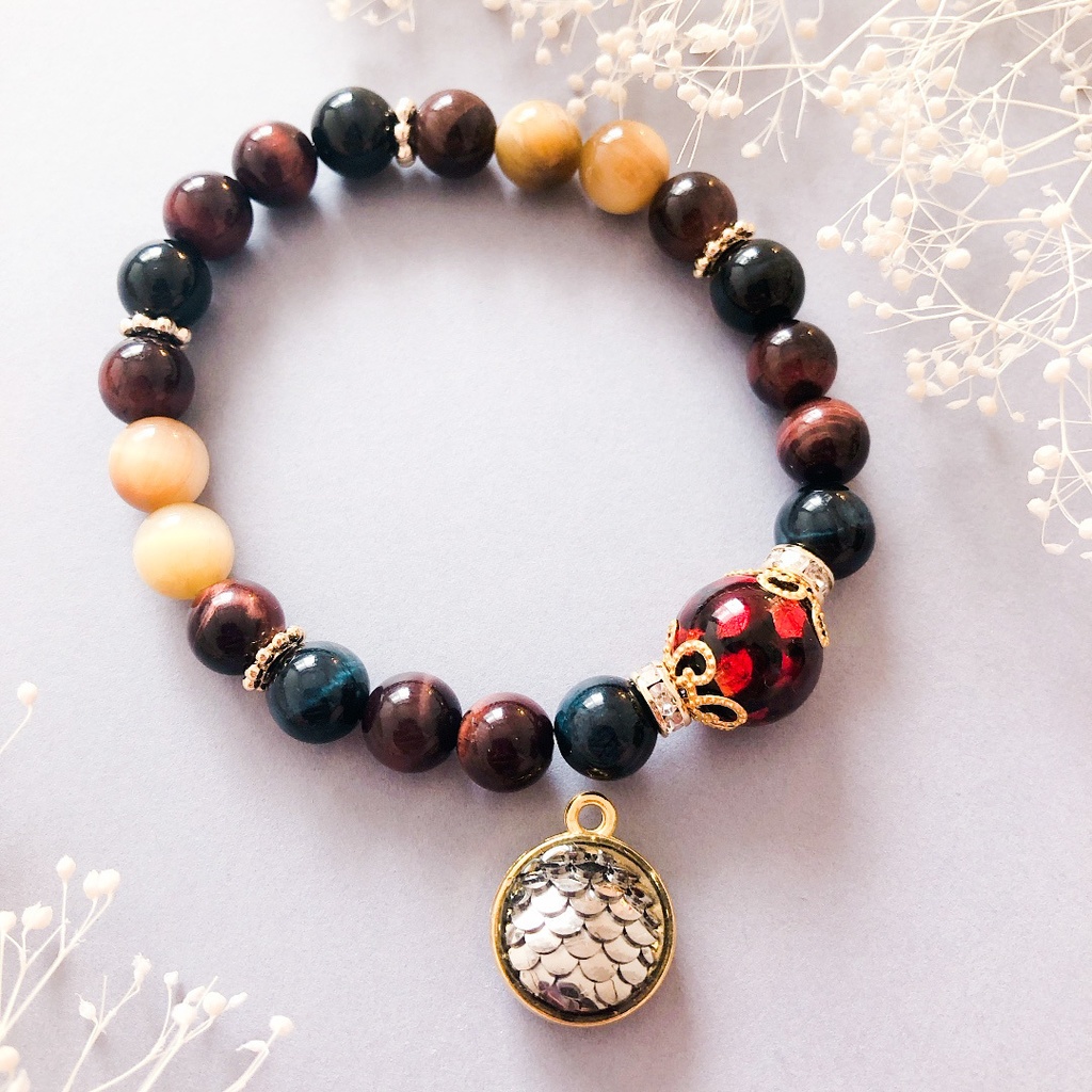 【刀剣乱舞】大倶利伽羅モチーフの天然石ブレスレット