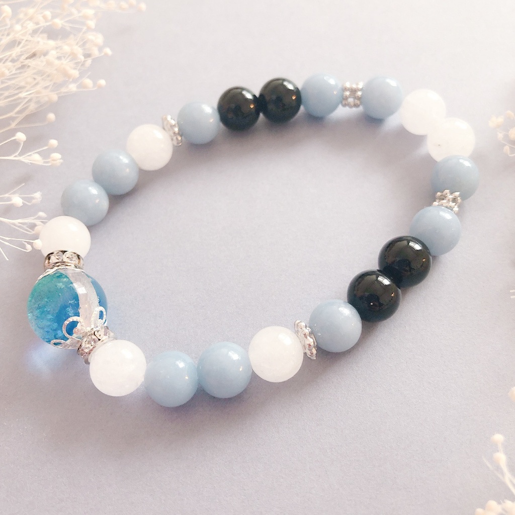 【刀剣乱舞】江雪左文字モチーフの天然石ブレスレット