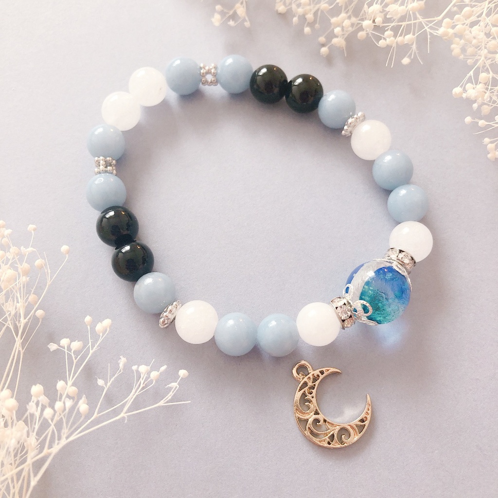 【刀剣乱舞】江雪左文字モチーフの天然石ブレスレット