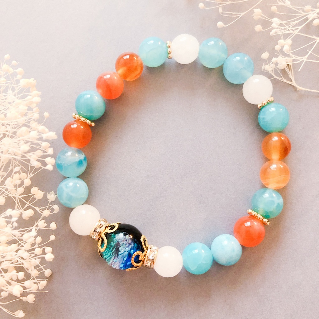 【刀剣乱舞】浦島虎徹モチーフの天然石ブレスレット