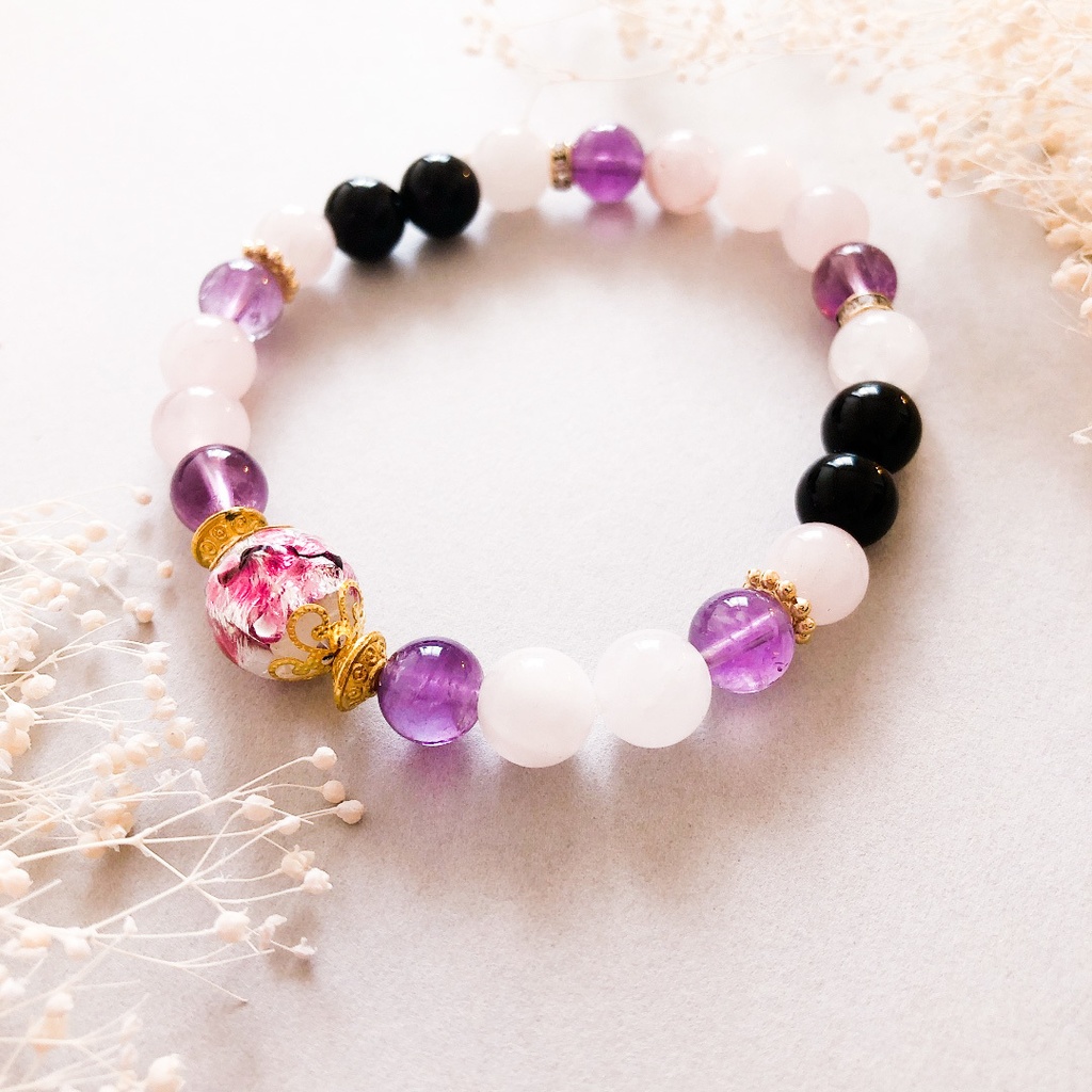 【刀剣乱舞】宗三左文字モチーフの天然石ブレスレット