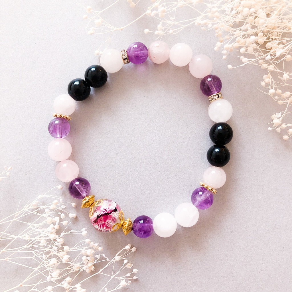 【刀剣乱舞】宗三左文字モチーフの天然石ブレスレット