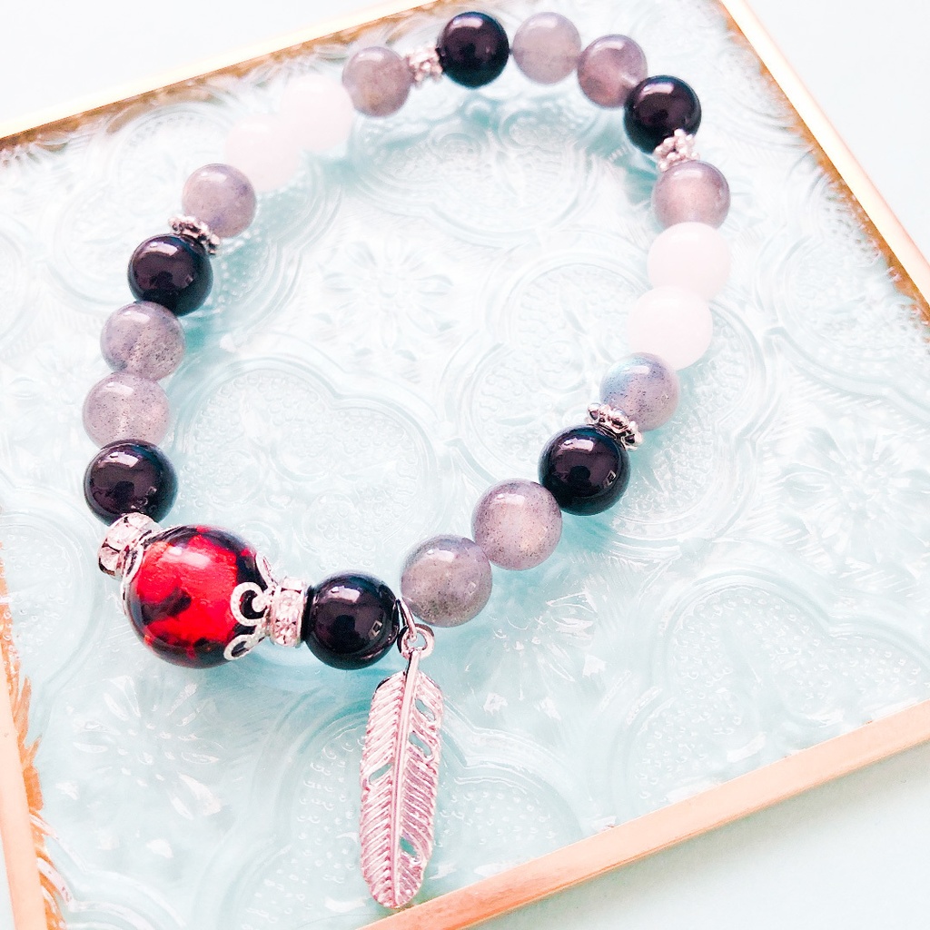 【刀剣乱舞】山鳥毛モチーフの天然石ブレスレット