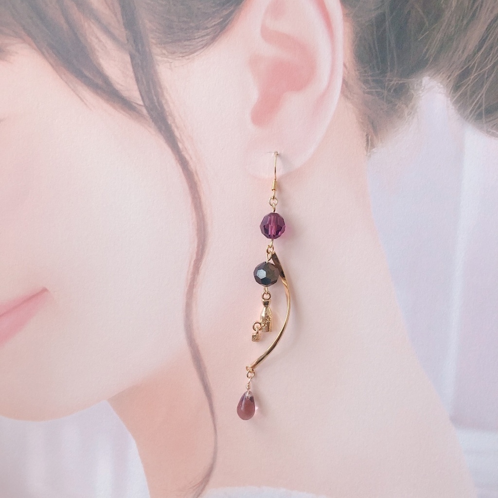 【刀剣乱舞】不動行光イメージ耳飾り