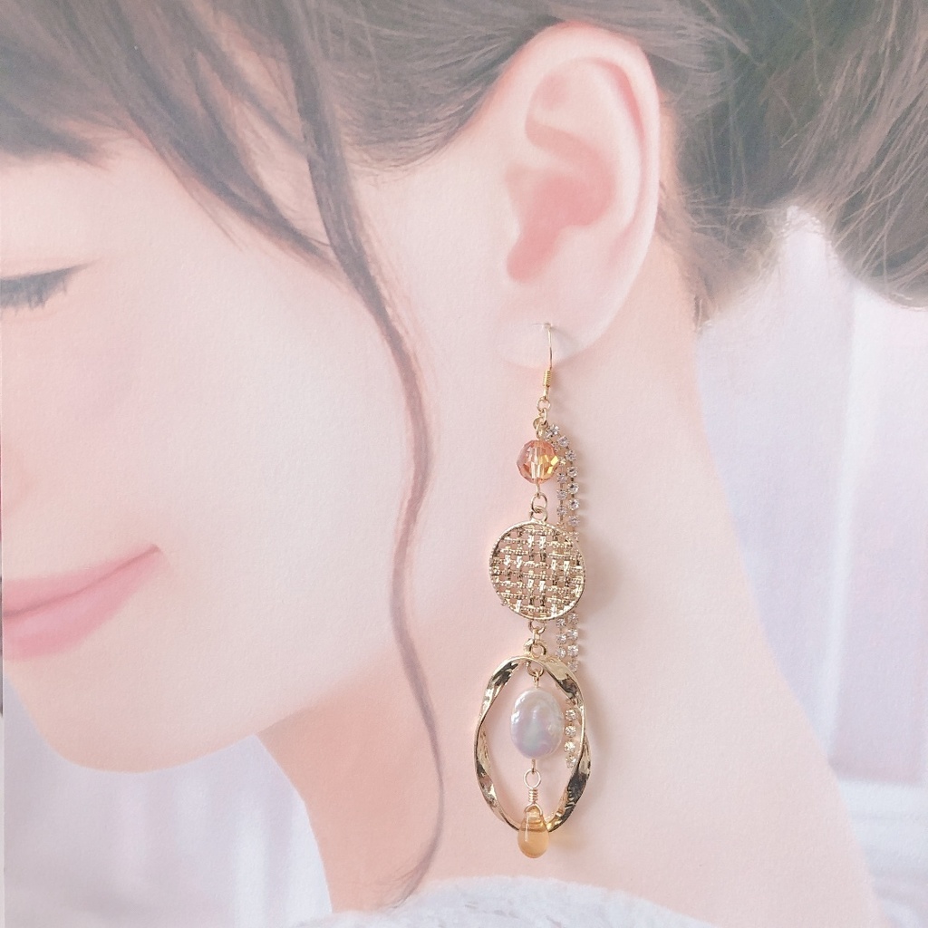 【刀剣乱舞】小狐丸イメージ耳飾り