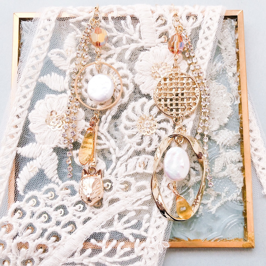 【刀剣乱舞】小狐丸イメージ耳飾り