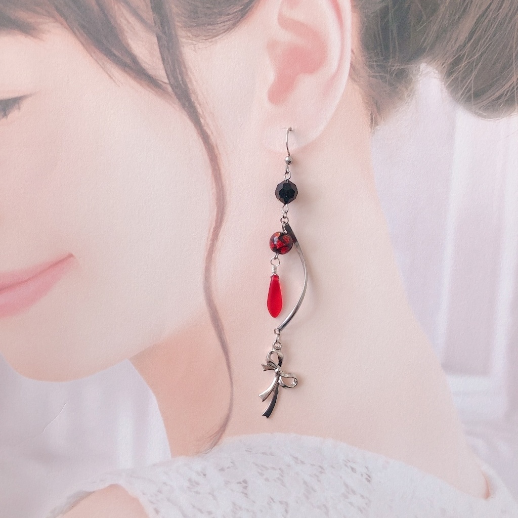 【刀剣乱舞】日向正宗モチーフのシンプル耳飾り